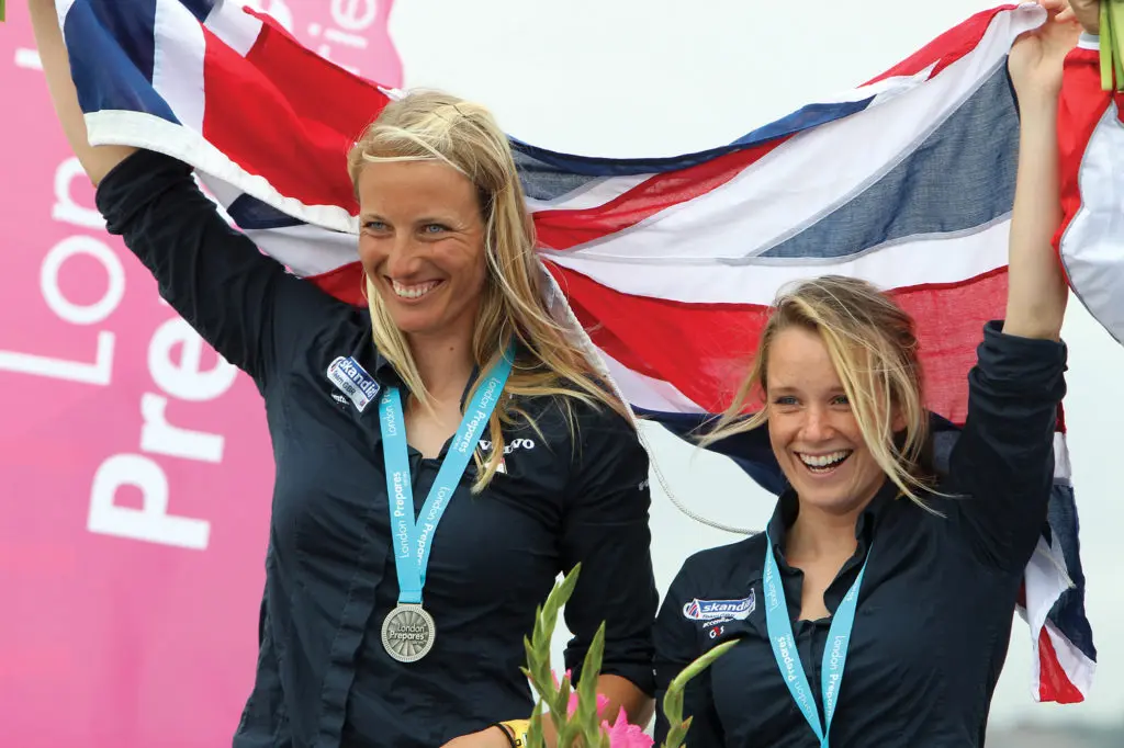 Hannah Mills and Saskia Clark