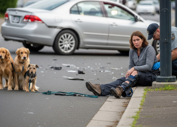 Dog walker injured after being hit by ca