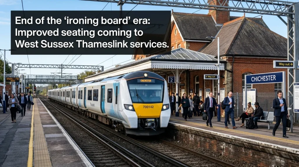 Chichester Rail: Thameslink 'Ironing Board' Seats to Be Replaced
