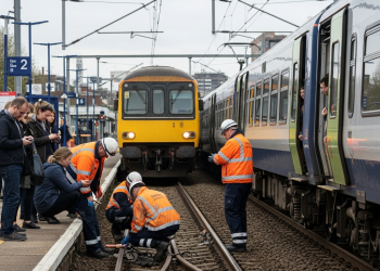 Train service disruption following track