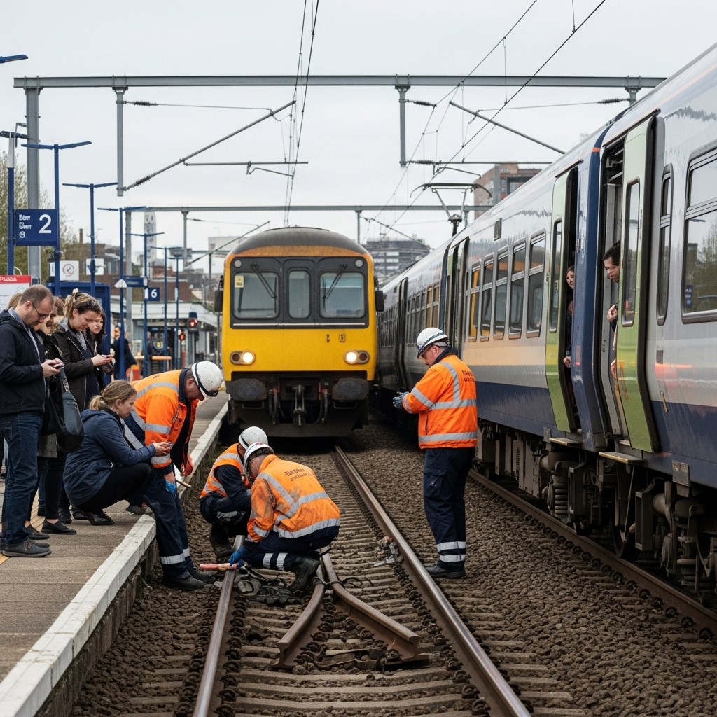 Train service disruption following track