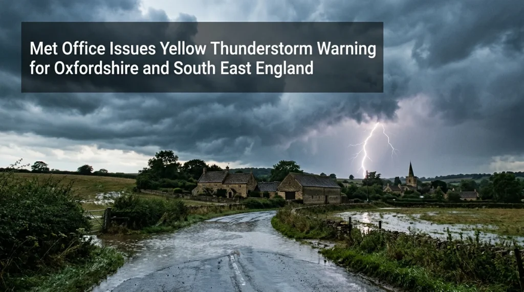 Met Office Thunderstorm Warning: South East & Oxfordshire