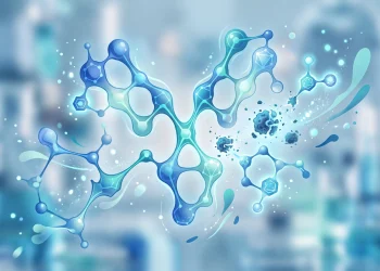 A conceptual medical illustration representing oncology treatment