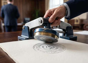 Conceptual image of corporate governance and ownership transfer.