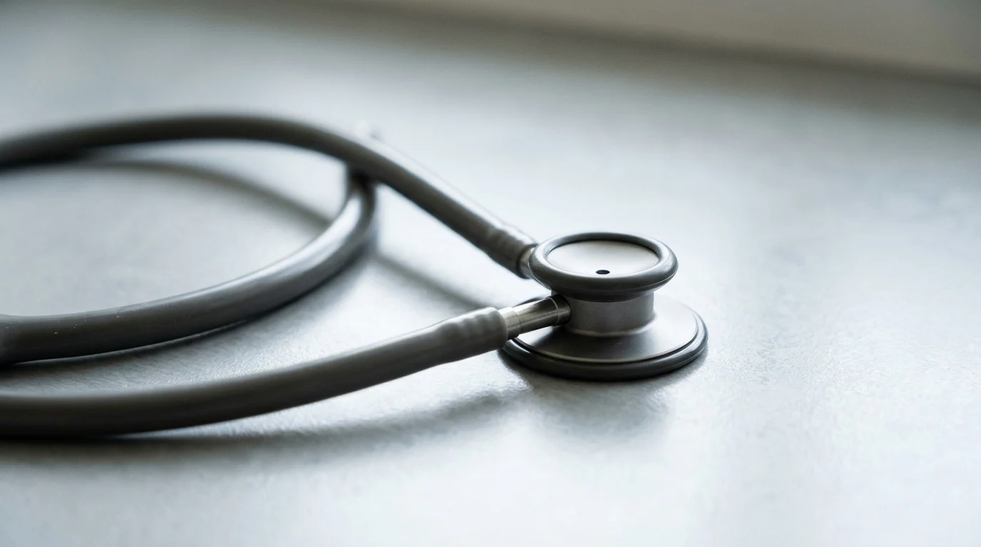 A conceptual image of a stethoscope representing medical accuracy.
