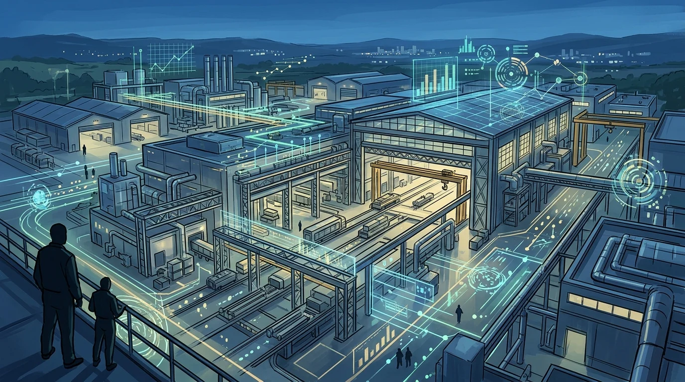 Conceptual image of industrial defence manufacturing.