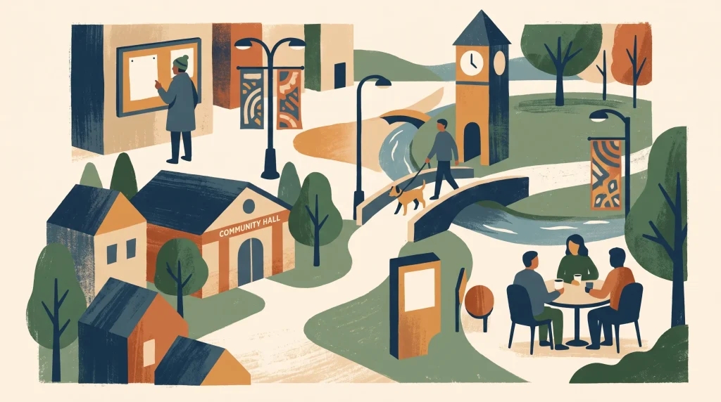 Conceptual editorial illustration