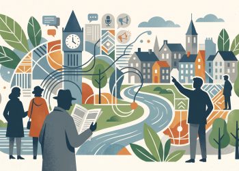 Conceptual editorial illustration