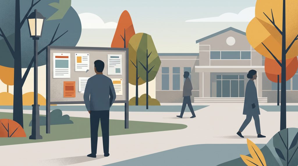 Conceptual editorial illustration