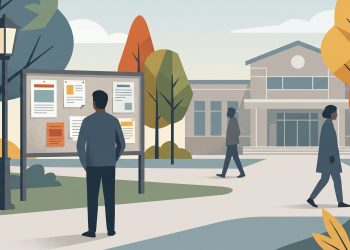Conceptual editorial illustration