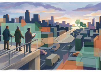Conceptual editorial illustration