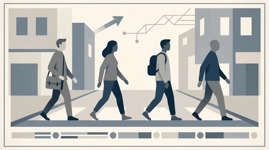 Conceptual editorial illustration