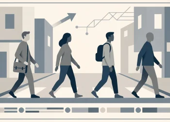 Conceptual editorial illustration