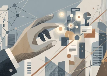 Conceptual editorial illustration