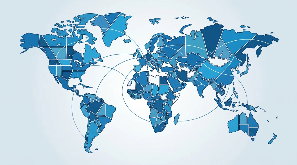 A conceptual illustration representing global stability and international cooperation.