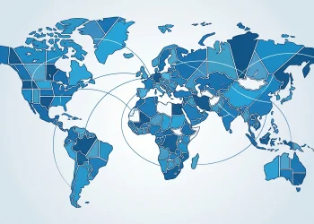 A conceptual illustration representing global stability and international cooperation.