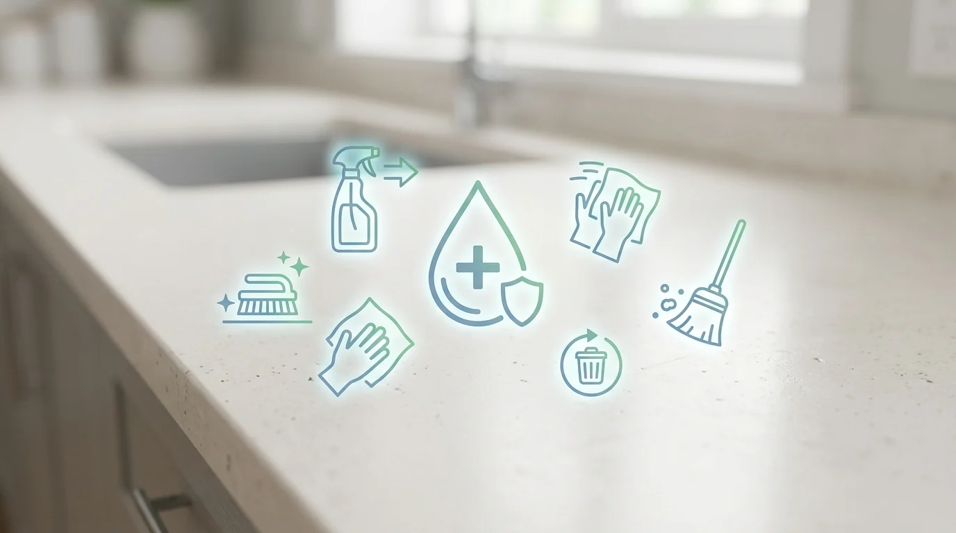 A conceptual illustration of household hygiene