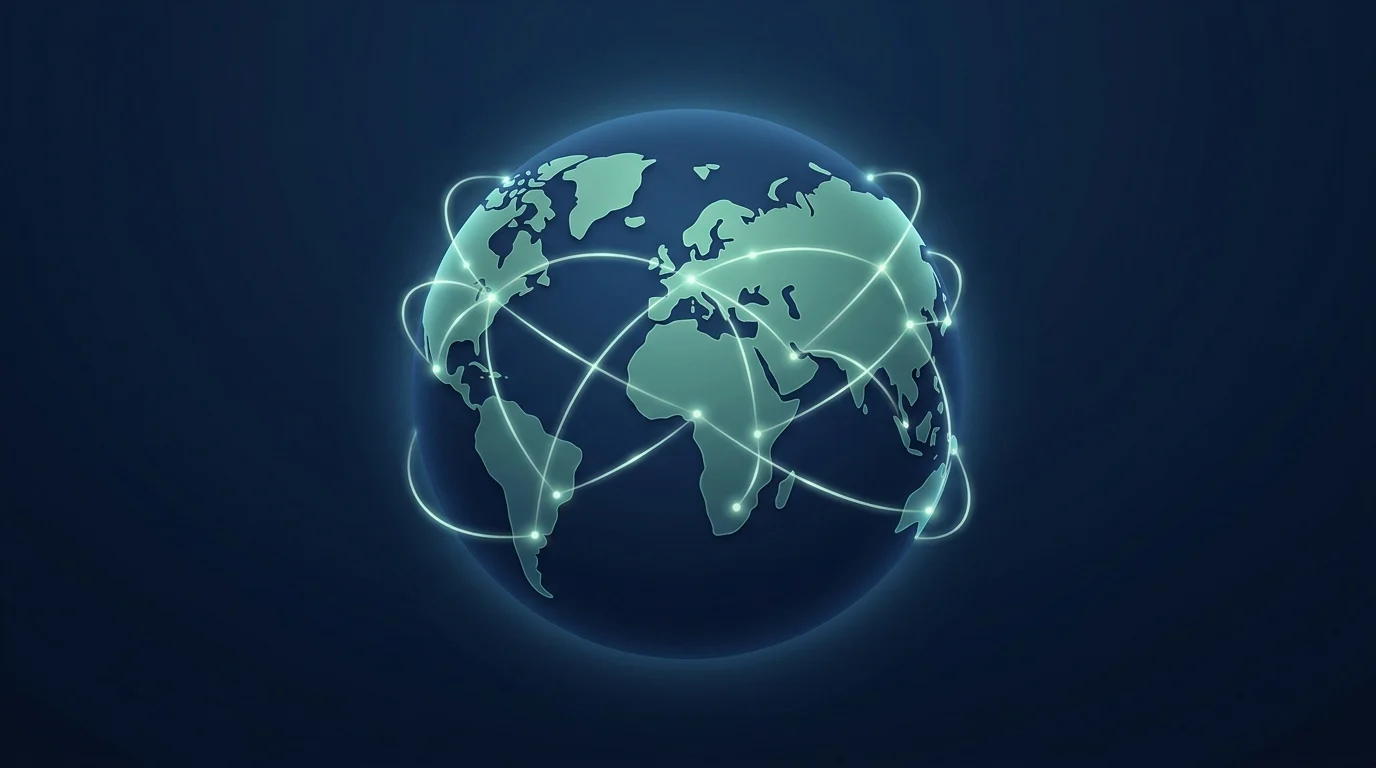 A conceptual illustration of global cooperation.