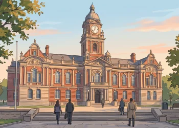 A generic municipal building representing local government