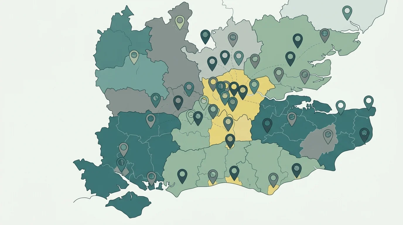Conceptual map showing regional locations.
