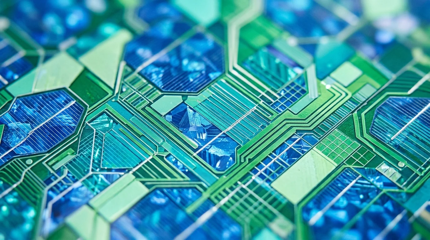 Abstract pattern representing solar energy technology.