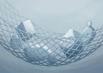 A conceptual illustration of a social safety net