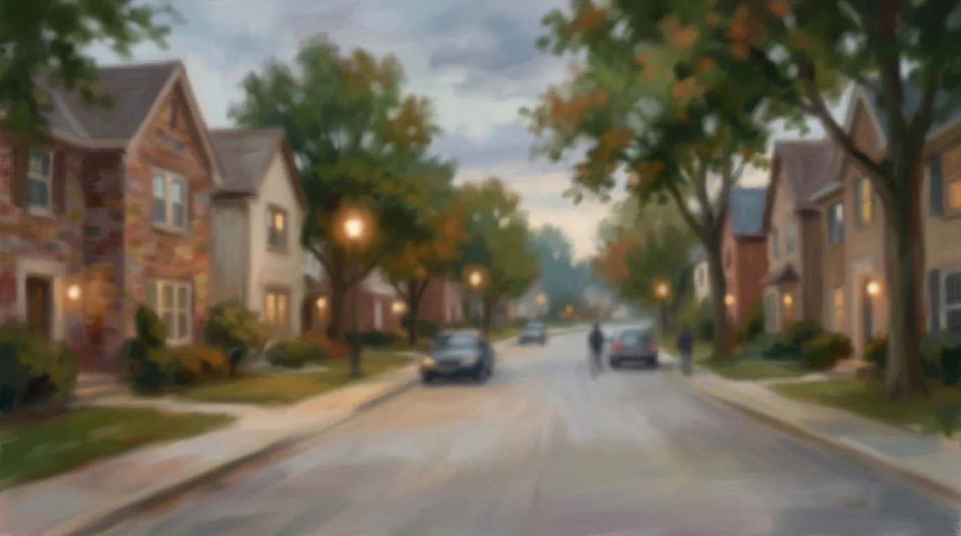 A generic residential street in the UK