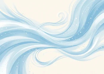 A conceptual abstract illustration of flowing air currents.