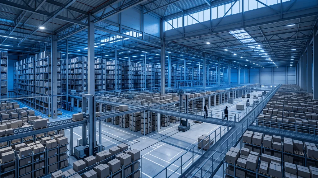 Conceptual image of a modern industrial manufacturing facility