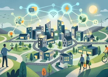 Conceptual editorial illustration